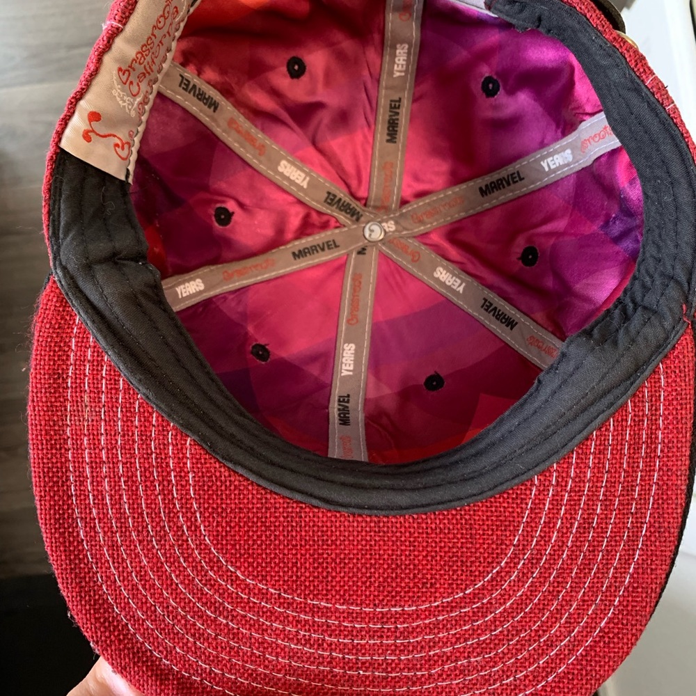 Red Grassroots Marvel Years Strap-Back. - image 4